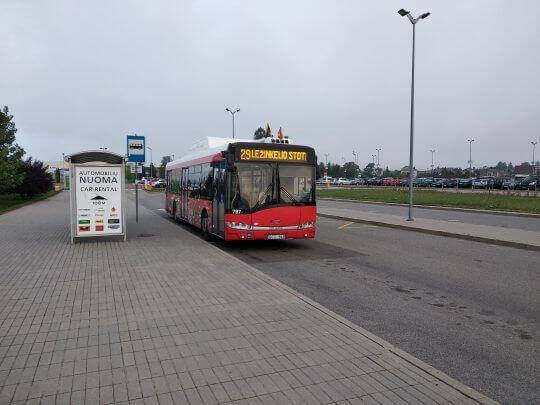 Bus 29 in Kaunas Airport